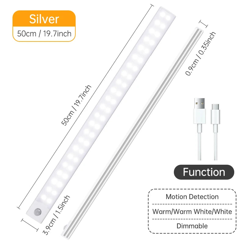 LED Sensor Nachtlicht – Wiederaufladbare Bewegungsmelder Lampe
