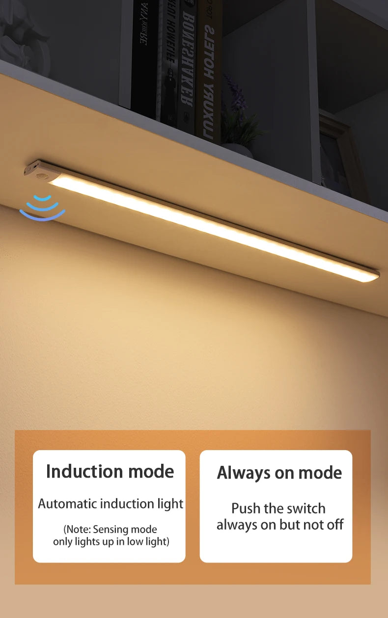 LED Sensor Nachtlicht – Wiederaufladbare Bewegungsmelder Lampe