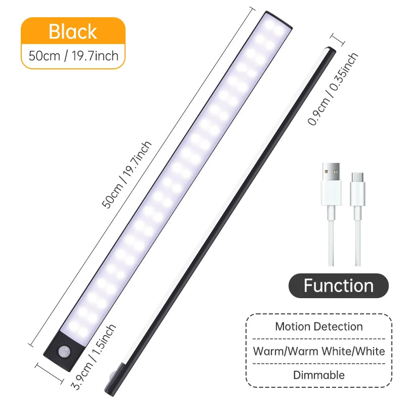 LED Sensor Nachtlicht – Wiederaufladbare Bewegungsmelder Lampe